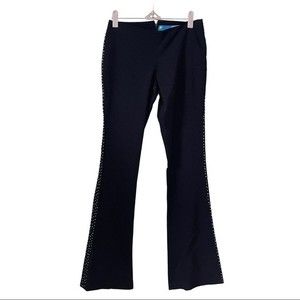 Delia’s Flared Black Pants Vintage Y2K  Rhinestone Lined